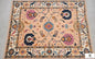 Stunning Hand-Knotted Peach Oushak Rug | ModernWeavers Floral Medallion Rug | Premium Wool Turkish Style Carpet for Living Room or Bedroom