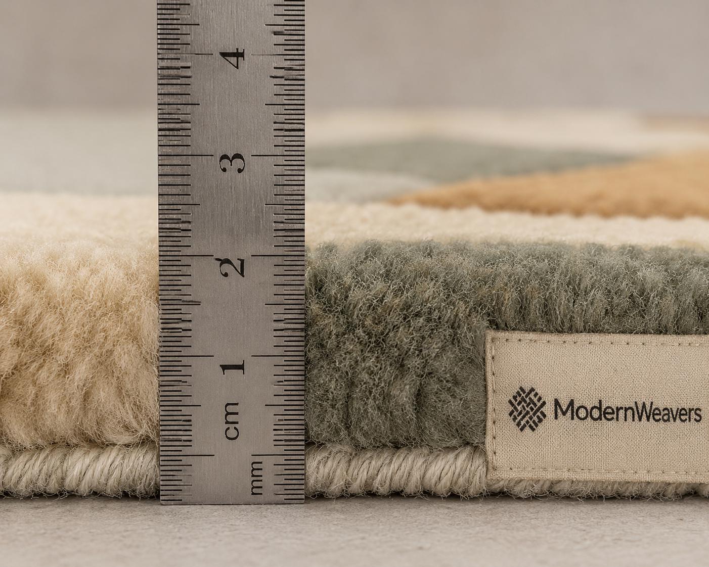 Retro Boho Concentric Ring Rug | Plush Hand-Tufted Modernist Floor Covering | Custom Size Area Rug for Living Room, Bedroom & office rug.