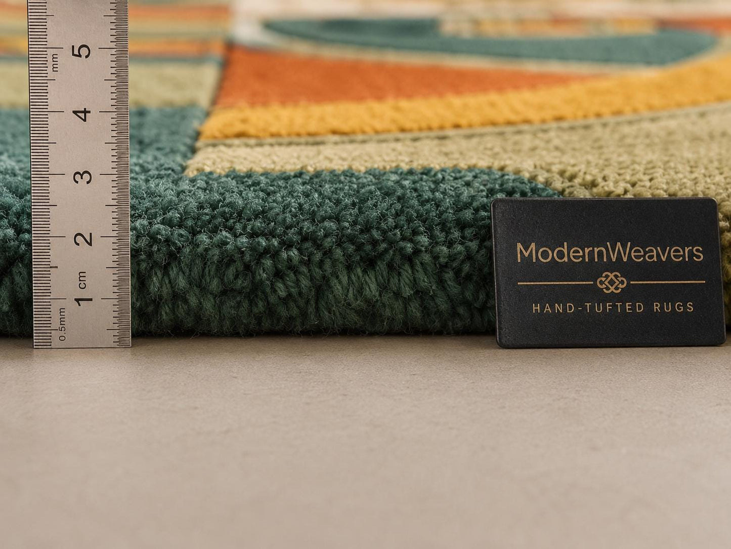 Celestial Boho Hand Tufted Rug | Tribal Geometric Statement Carpet | Earthy Sun & Moon Abstract Art | Unique Organic Shape Floor Decor