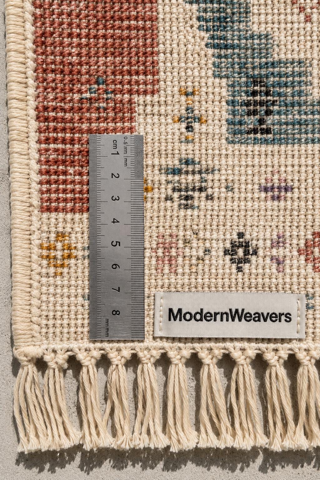 Plush Geometric Boho Rug | Handwoven Tribal Carpet, Modern Eclectic Living Room Decor