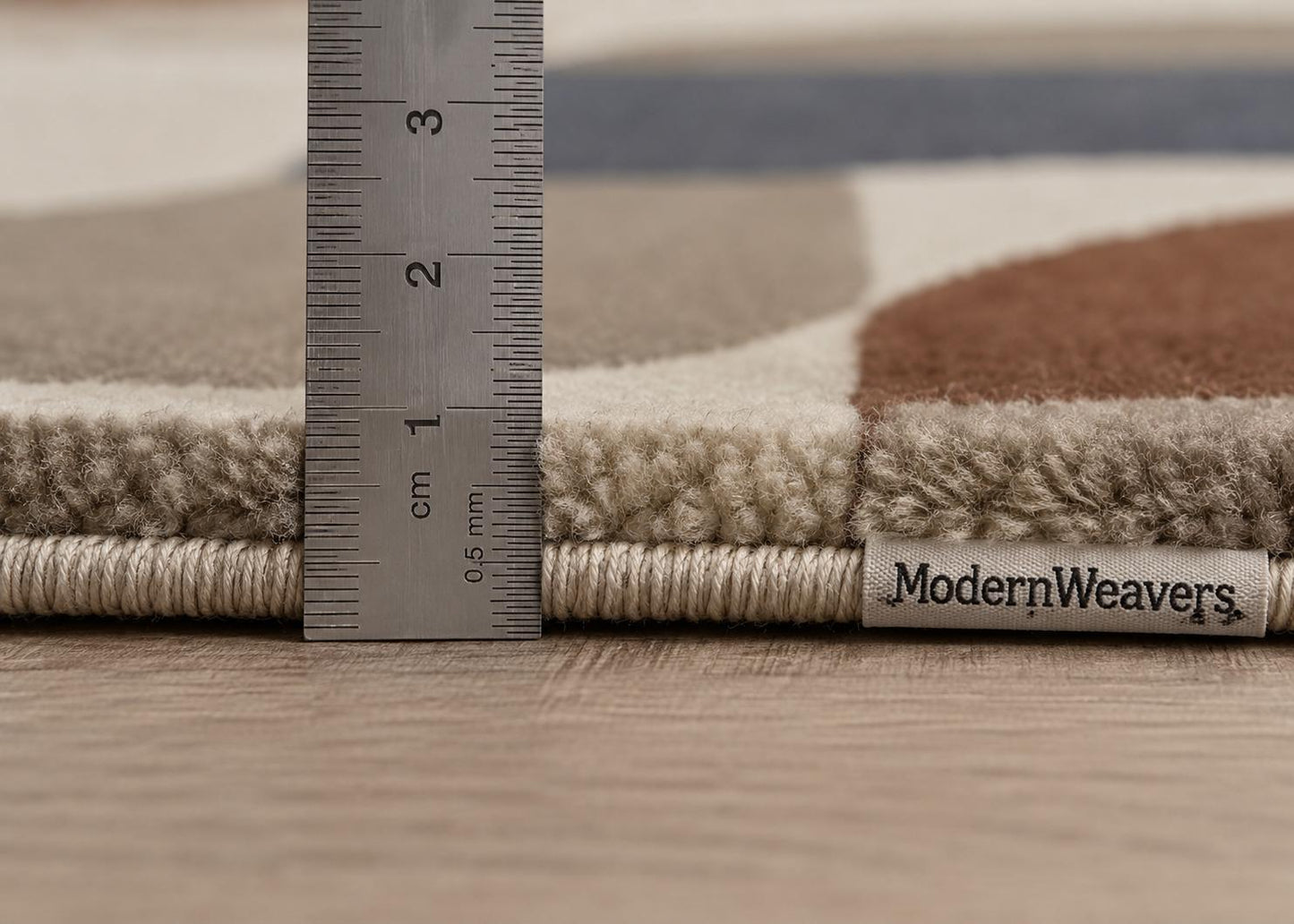 Hand-Tufted Wool Arch Stripe Rug | Bauhaus Mid-Century Modern Abstract Carpet