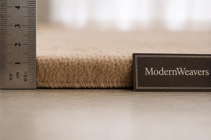 Modern Geometric Block Rug | Minimalist Tan Area Carpet | 3D Sculpted Grid Pattern | Architectural Hand Tufted Floor Art