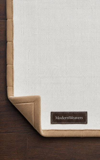 Modern Geometric Block Rug | Minimalist Tan Area Carpet | 3D Sculpted Grid Pattern | Architectural Hand Tufted Floor Art